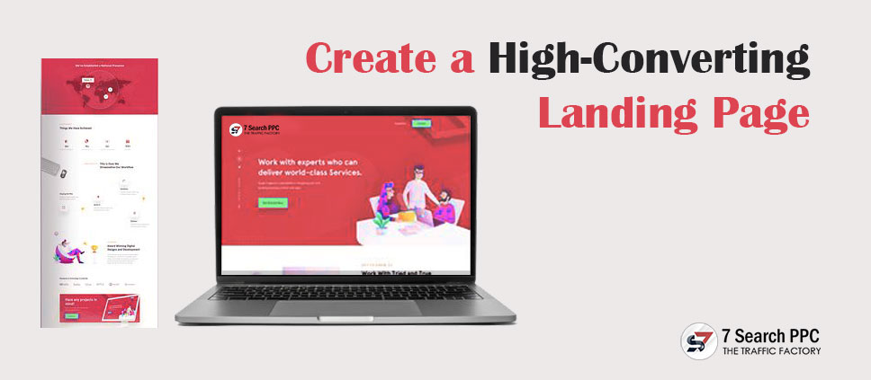 create high convert landing page